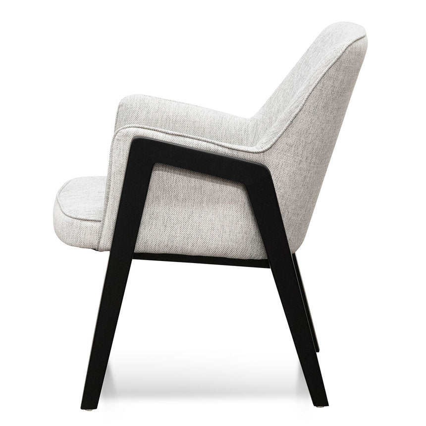 Fabric Lounge Chair - Silver Grey - View 3