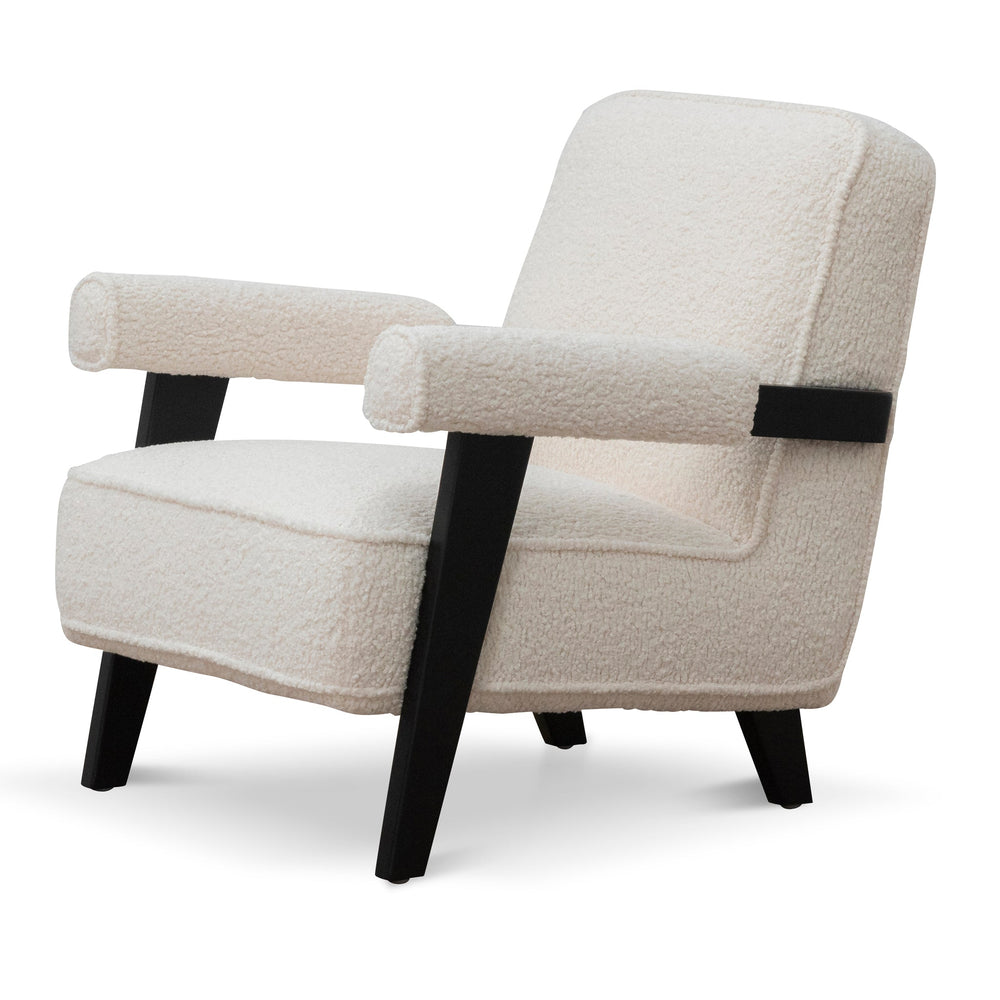 Armchair - Ivory White Sherpa - View 4