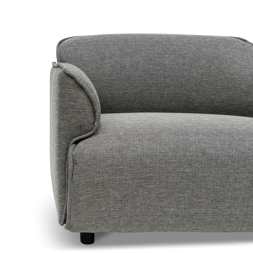Left Return Modular Fabric Corner Sofa - Graphite Grey - View 6