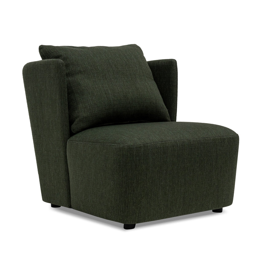 Fabric Armchair - Fir Green - View 3