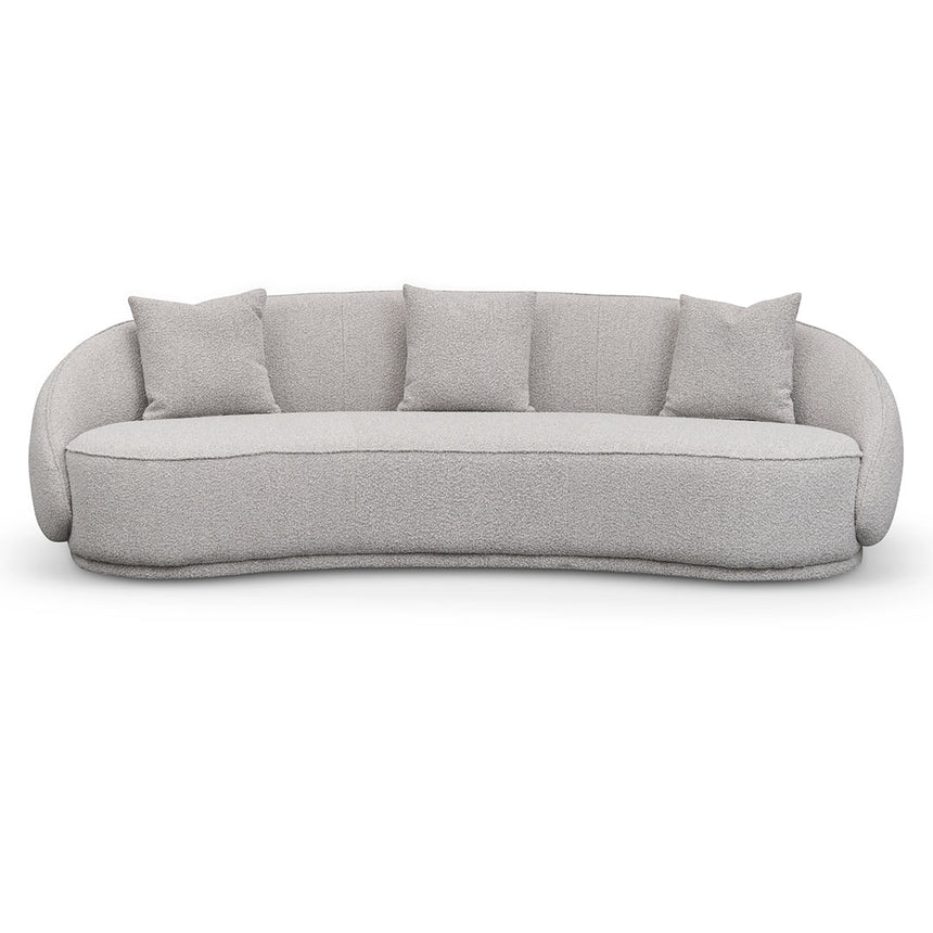4 Seater Sofa - Ash Grey Boucle - View 2