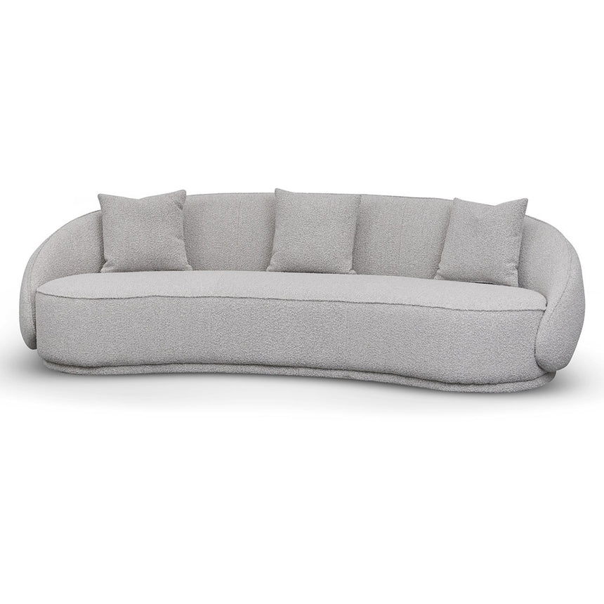 4 Seater Sofa - Ash Grey Boucle