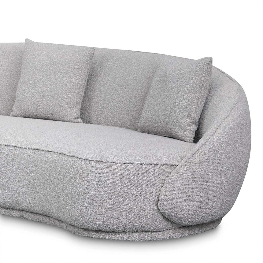 4 Seater Sofa - Ash Grey Boucle - View 4