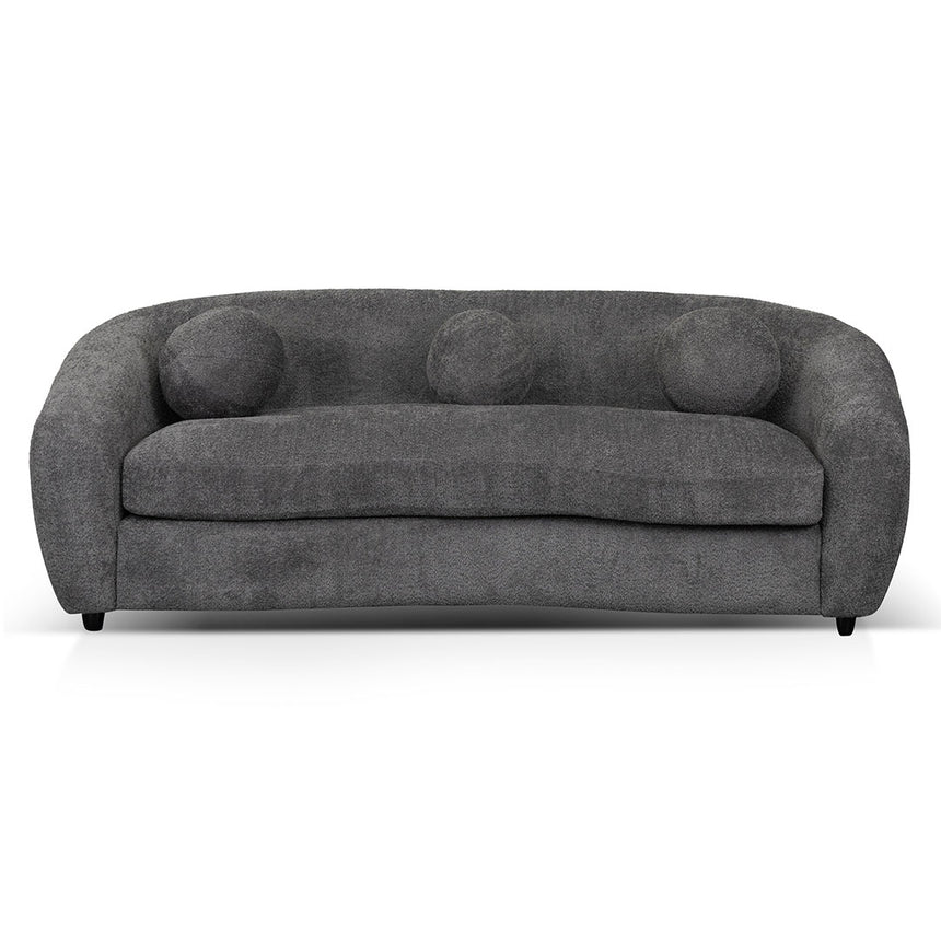 3 Seater Fabric Sofa - Iron Grey - View 2