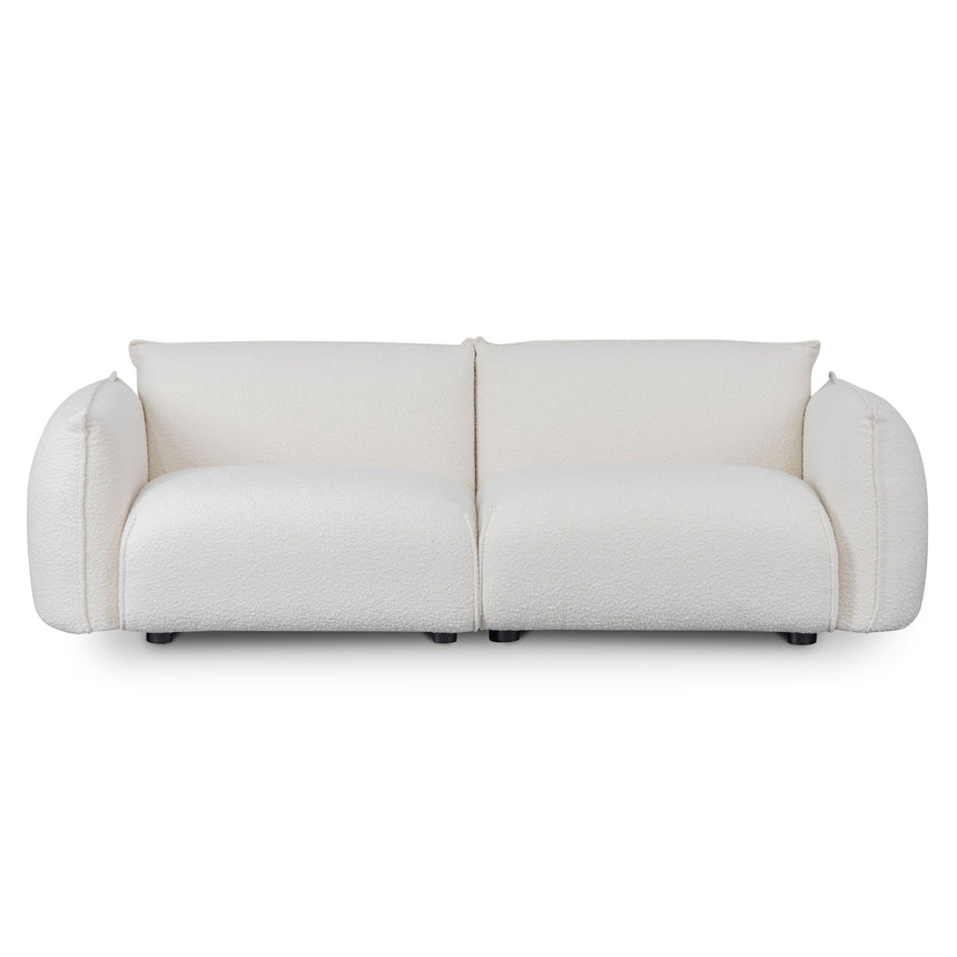 3 Seater Sofa - White Wash Boucle - View 2