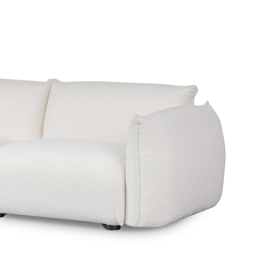 3 Seater Sofa - White Wash Boucle - View 7
