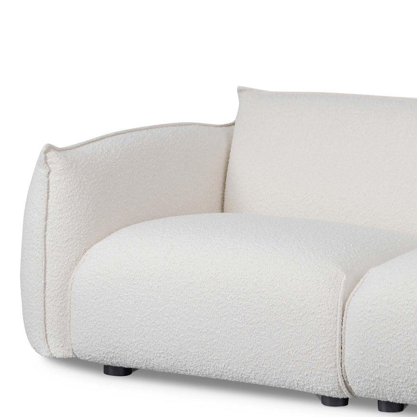 3 Seater Sofa - White Wash Boucle - View 4