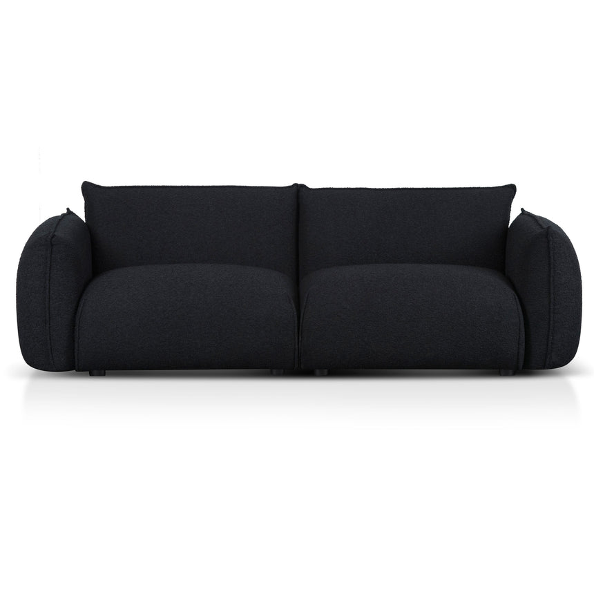 3 Seater Sofa - Black Boucle - View 2