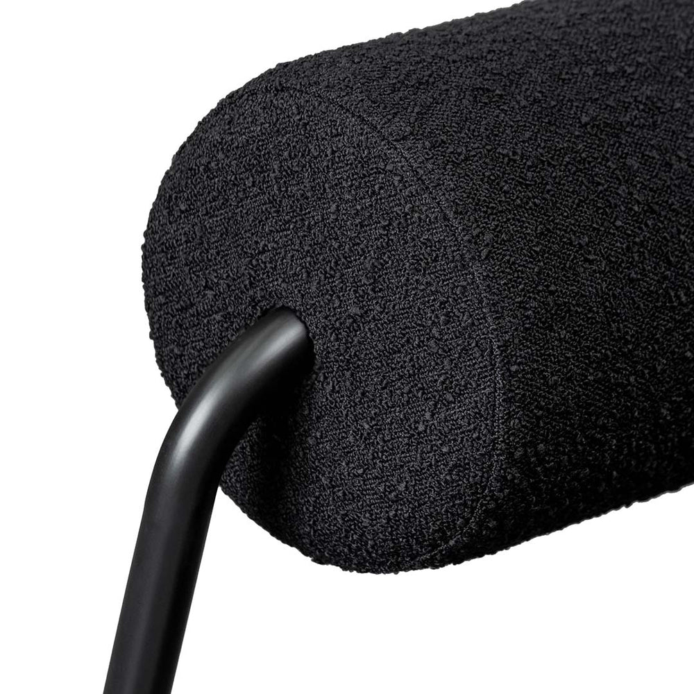 Lounge Chair - Black Boucle - View 8