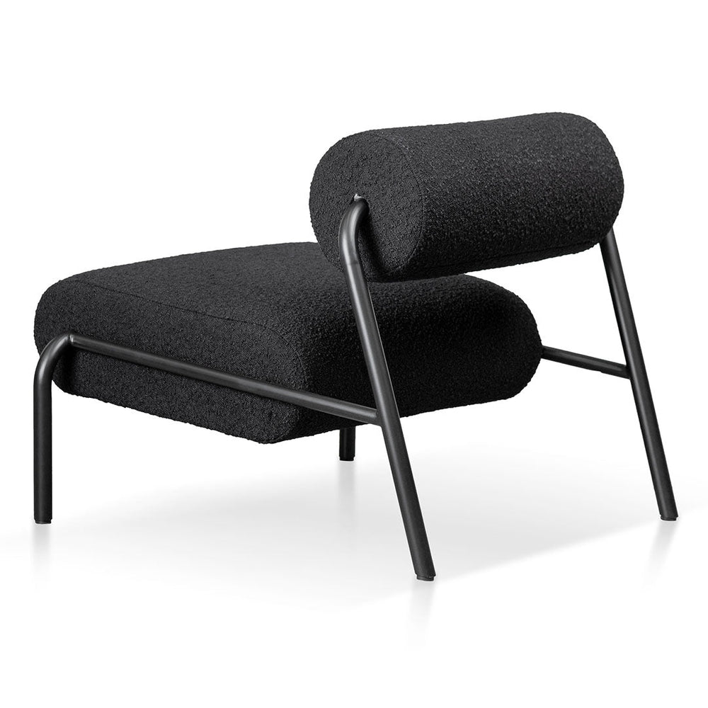 Lounge Chair - Black Boucle - View 4
