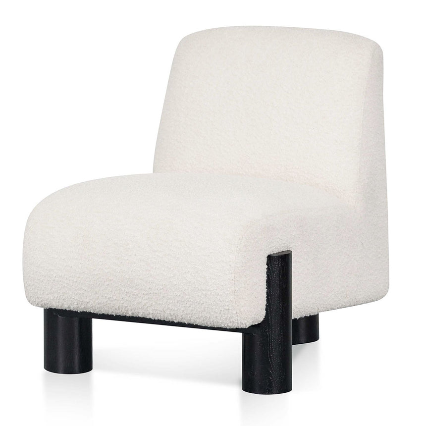 Lounge Chair - Ivory White Boucle