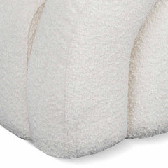 CLC8278-CA Swivel Armchair - Ivory White Boucle