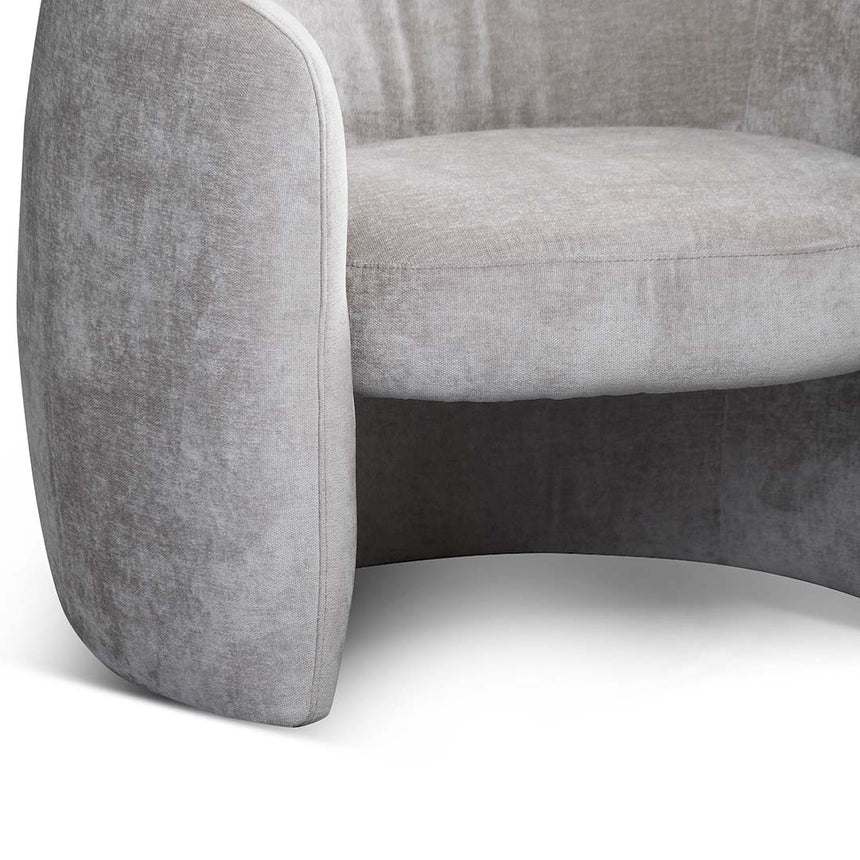 Fabric Armchair - Platinum Grey - View 10
