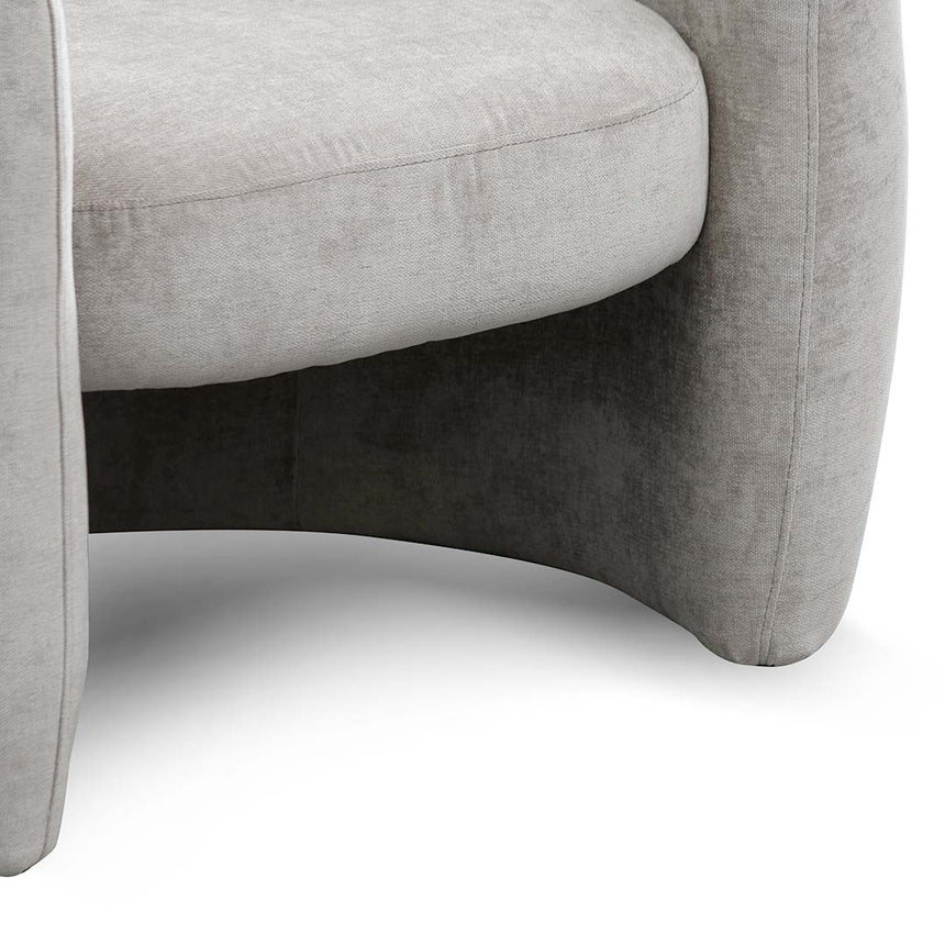 Fabric Armchair - Platinum Grey - View 9