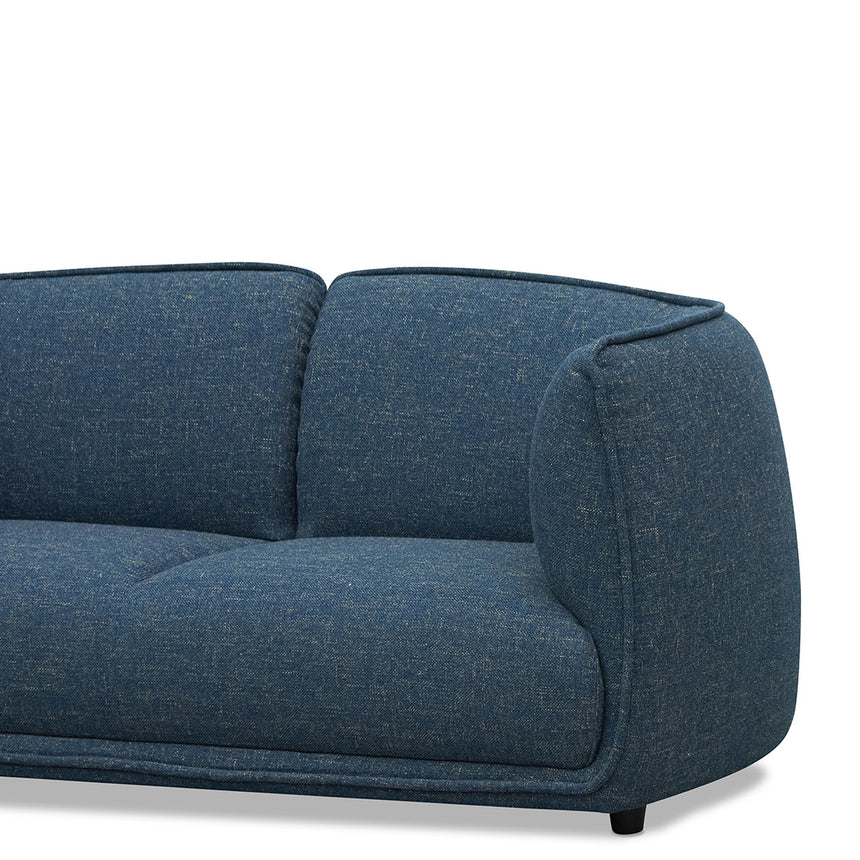 2 Seater Fabric Sofa - Dark Blue - View 4