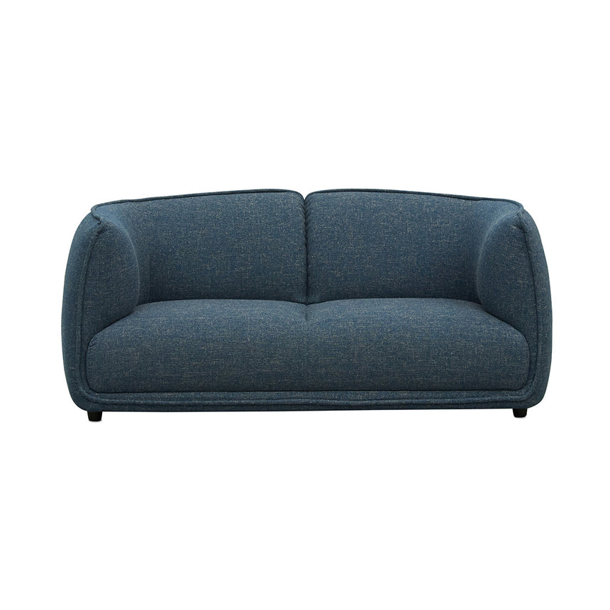 2 Seater Fabric Sofa - Dark Blue - View 2