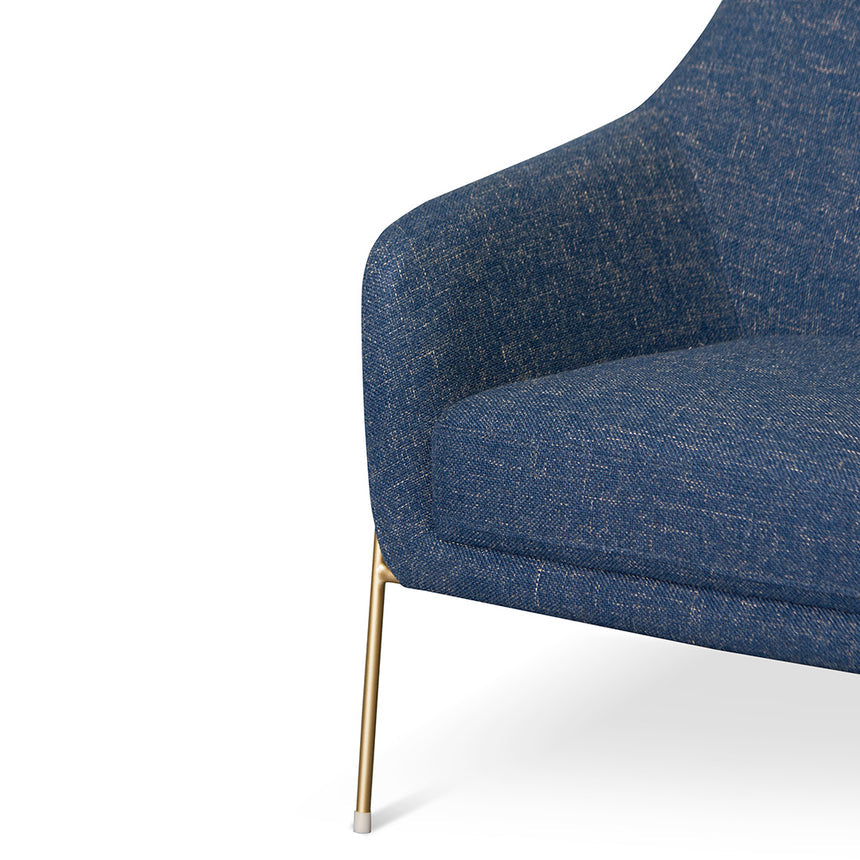 Fabric Armchair - Dark Blue - View 6