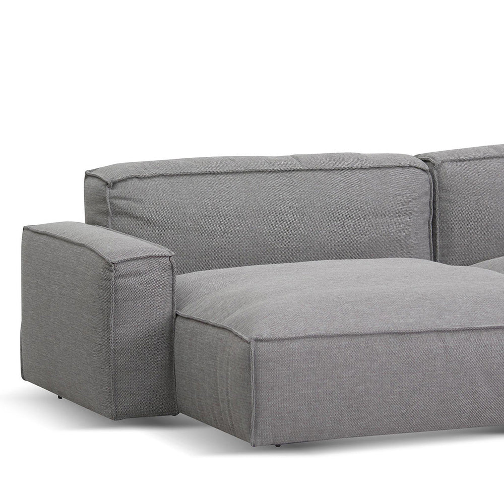 Left Chaise Sofa - Graphite Grey - View 3