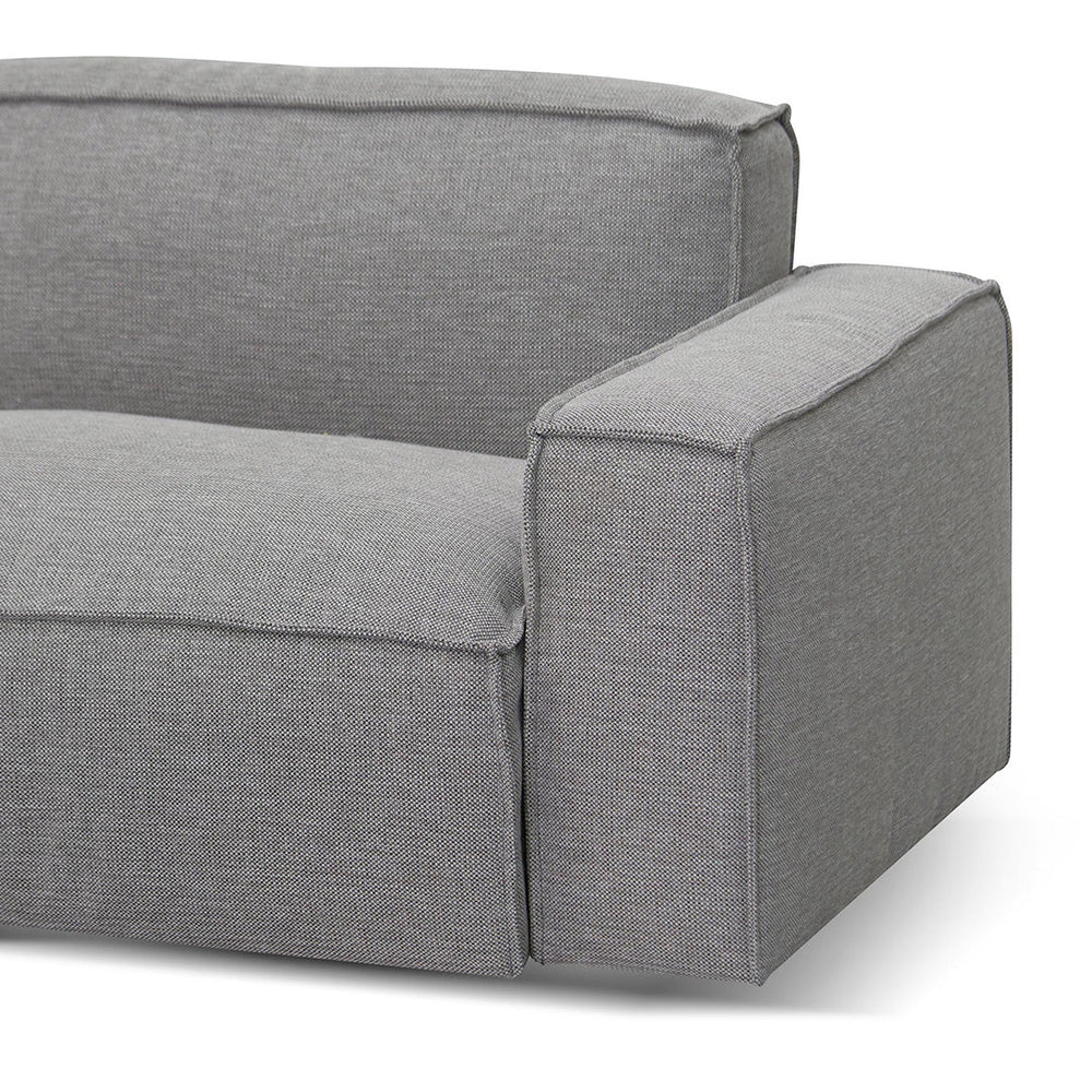 Left Chaise Sofa - Graphite Grey - View 4