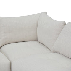 CLC8329-KSO Right Chaise Fabric Sofa - Taupe Beige