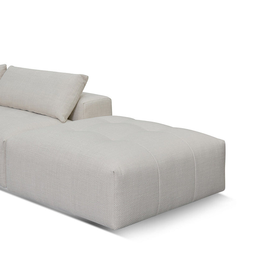 Right Chaise Fabric Sofa - Taupe Beige - View 18