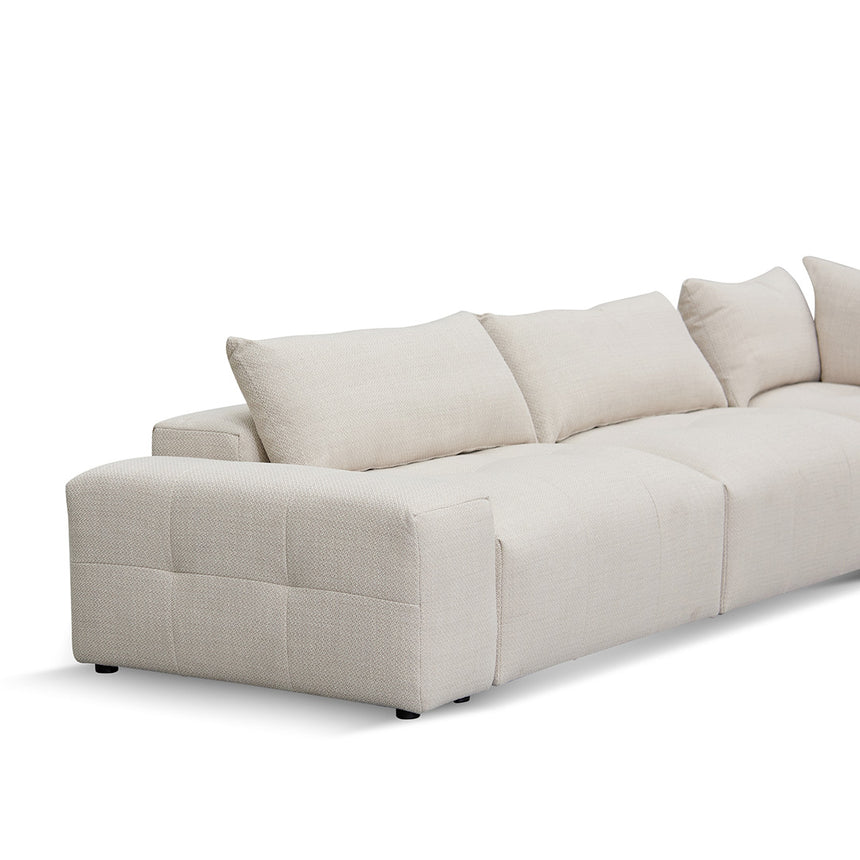 Right Chaise Fabric Sofa - Taupe Beige - View 15