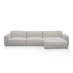 CLC8331-KSO Right Chaise Fabric Sofa - Fog Grey