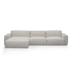 CLC8332-KSO Left Chaise Fabric Sofa - Fog Grey