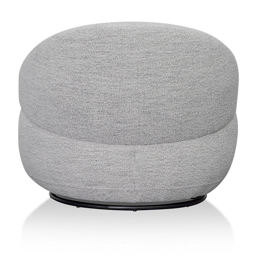 Swivel Fabric Lounge Chair - Fog Grey - View 4