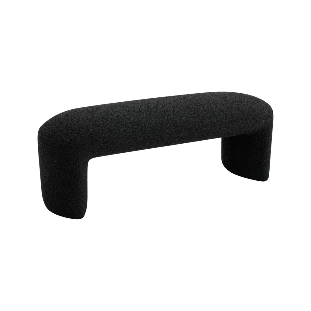 1.2m Long Ottoman Bench - Charcoal Boucle
