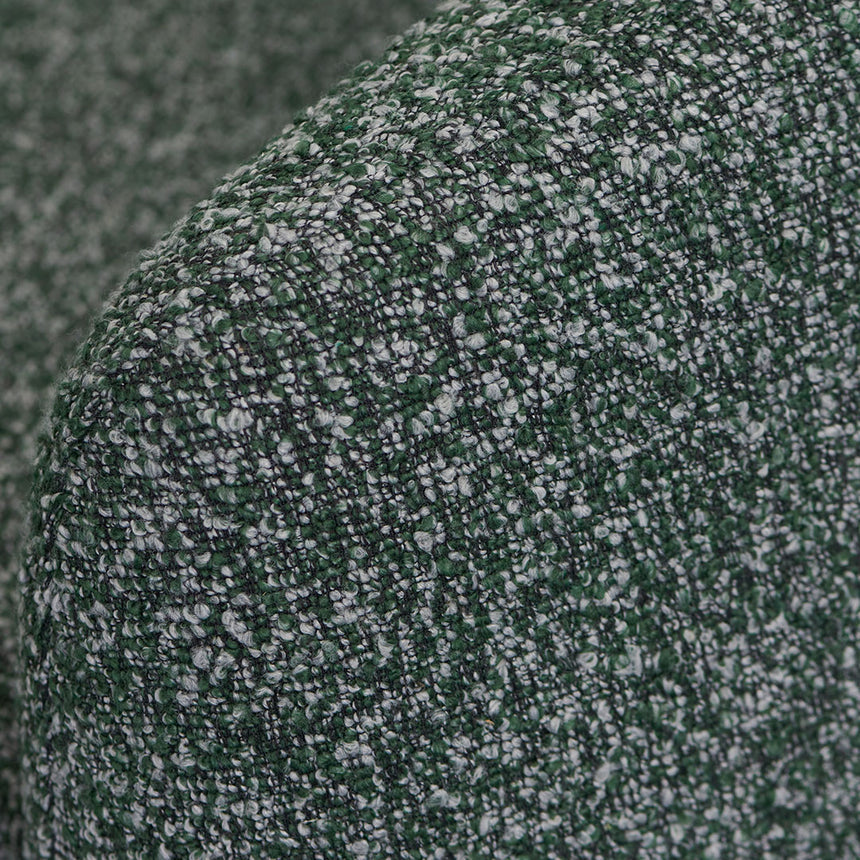 Fabric Armchair - Green Boucle - View 6