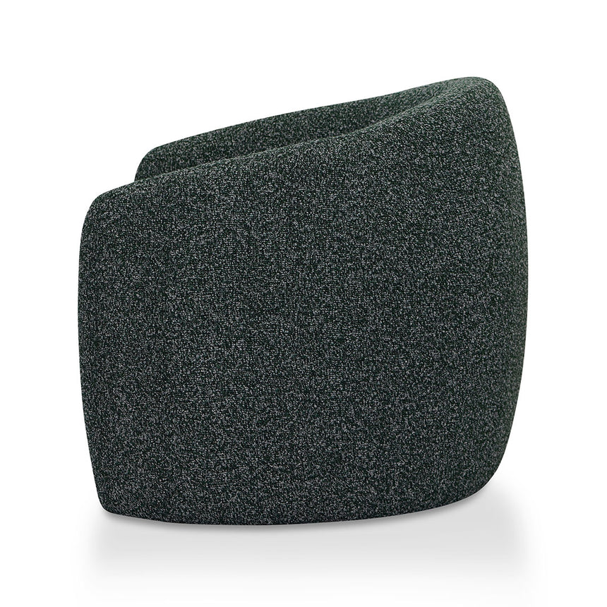 Fabric Armchair - Green Boucle - View 7