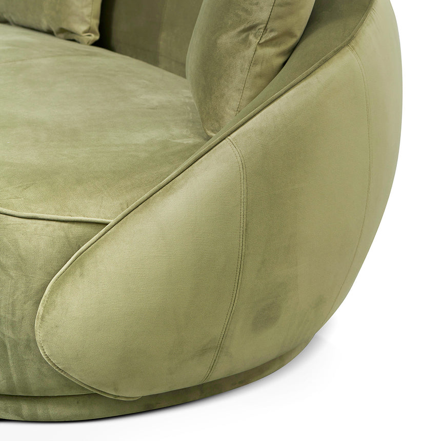 4 Seater Fabric Sofa - Elegant Sage - View 4
