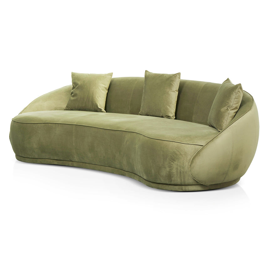 4 Seater Fabric Sofa - Elegant Sage - View 9