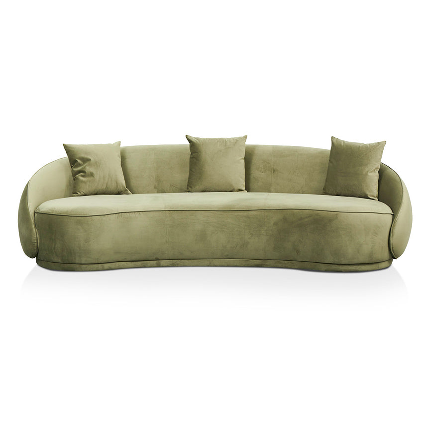 4 Seater Fabric Sofa - Elegant Sage - View 2