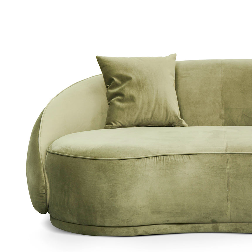 4 Seater Fabric Sofa - Elegant Sage - View 7