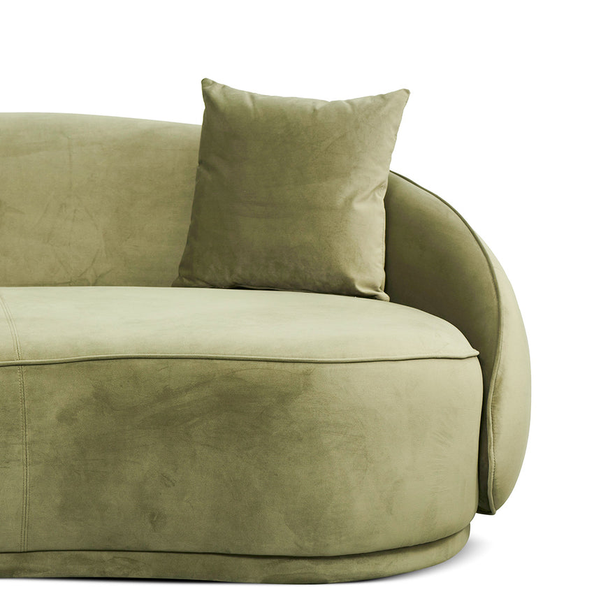 4 Seater Fabric Sofa - Elegant Sage - View 8