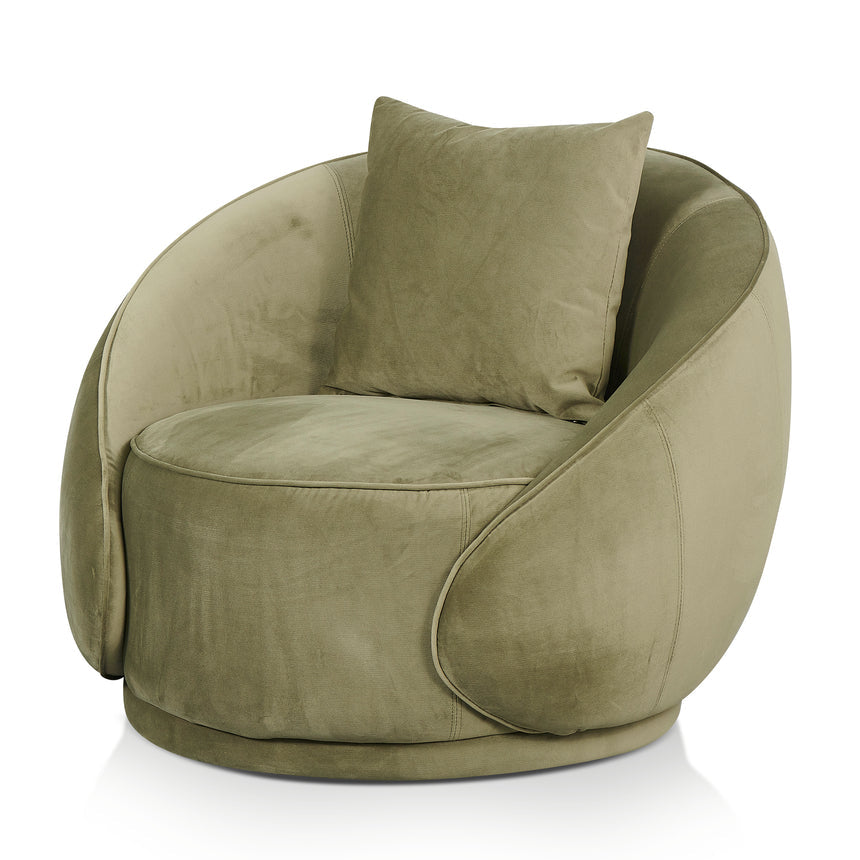 Fabric Armchair - Elegant Sage - View 2