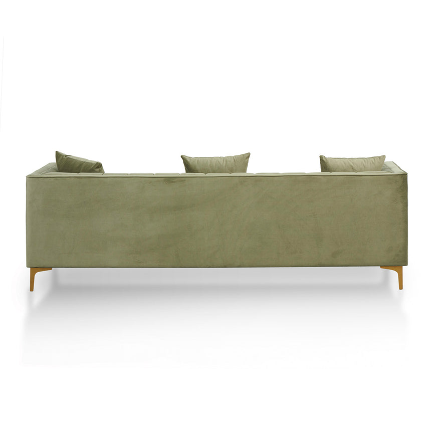 3 Fabric Seater Sofa - Elegant Sage - View 9
