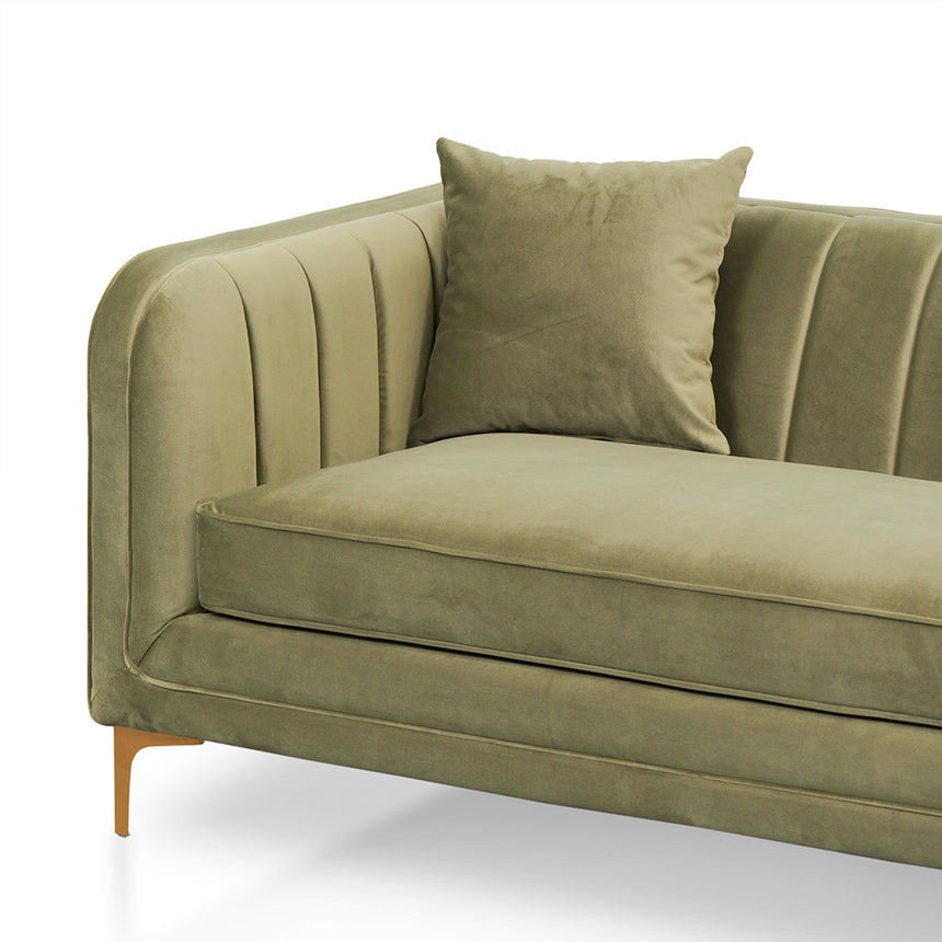 3 Fabric Seater Sofa - Elegant Sage - View 4