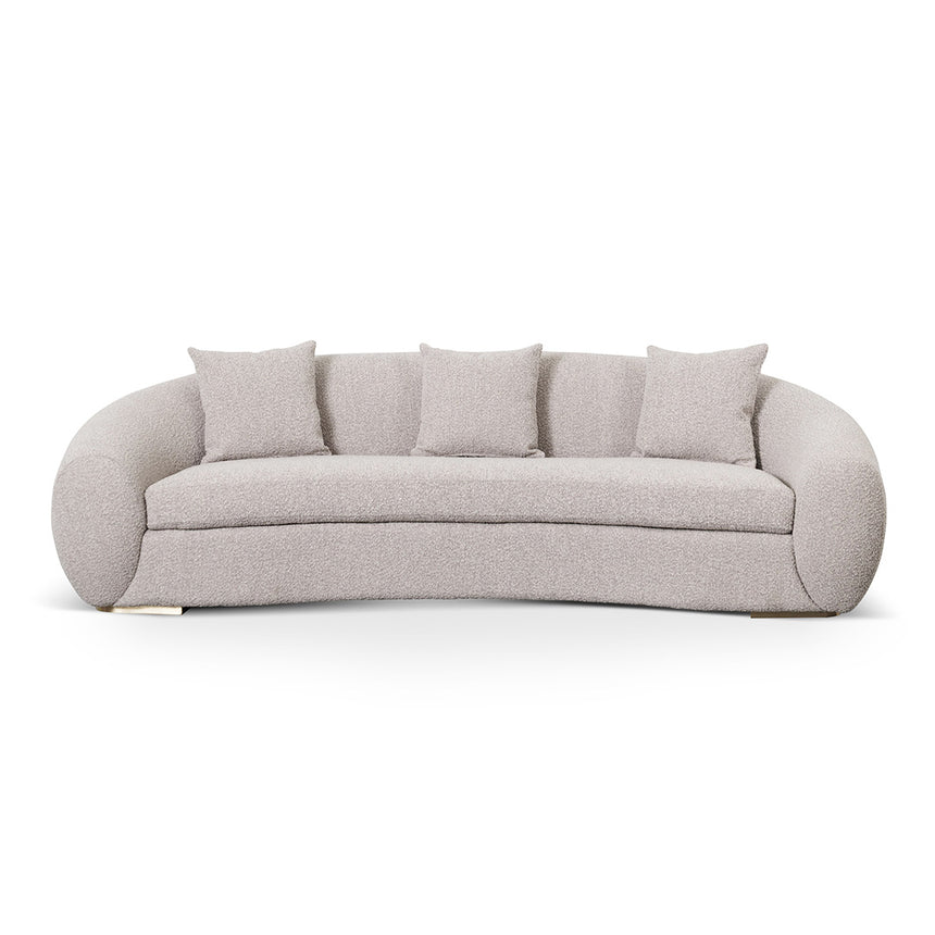 3 Seater Sofa - Ash Grey Boucle - View 2