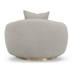 CLC8538-FS Swivel Armchair - Ash Grey Boucle
