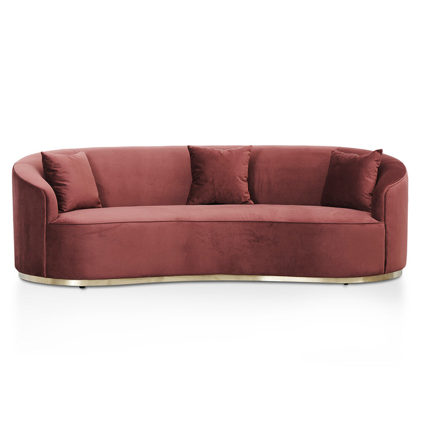 3 Seater Sofa - Elegant Plum - View 2