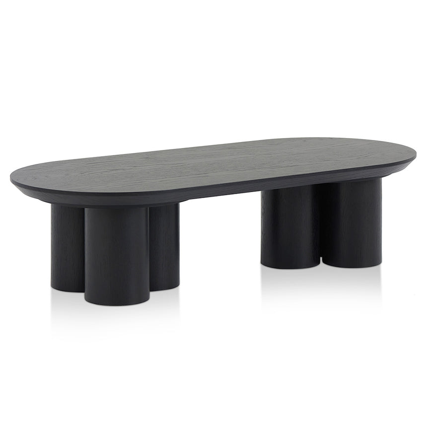 1.3m Coffee Table - Full Black - View 4