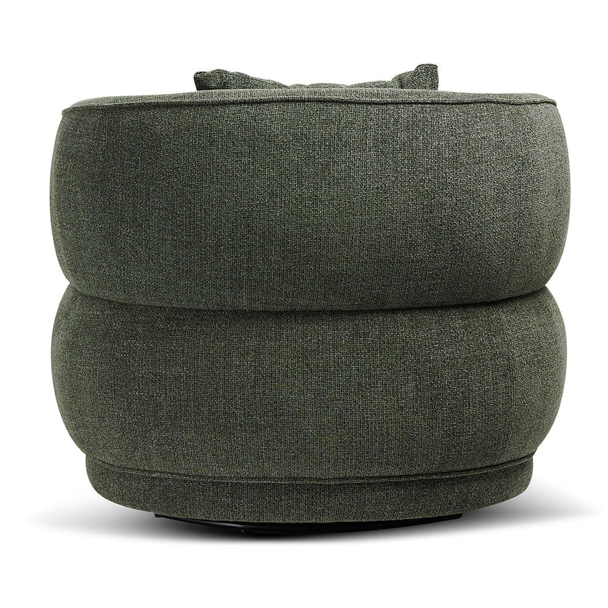 Swivel Armchair - Moss Green - View 8