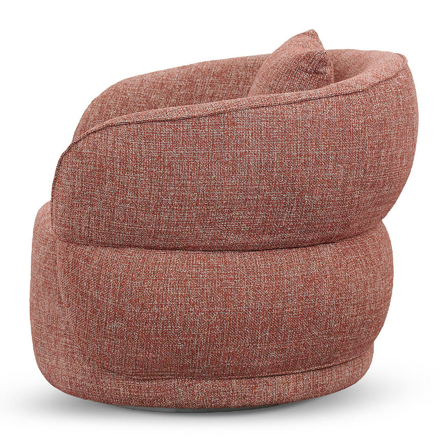 Swivel Armchair - Moss Rust Orange - View 8
