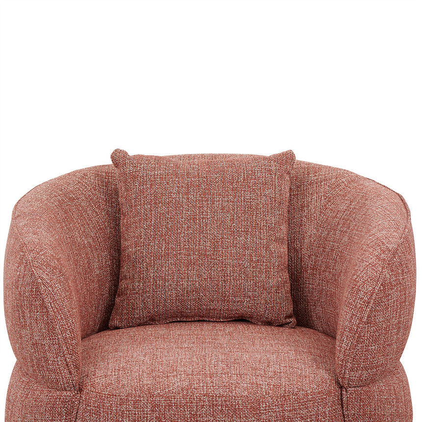 Swivel Armchair - Moss Rust Orange - View 3
