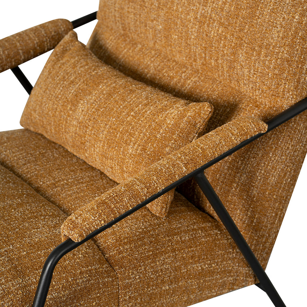 Fabric Armchair | Ginger Brown | Myka Home - View 5