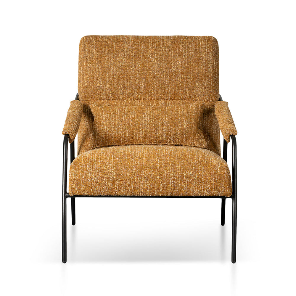 Fabric Armchair | Ginger Brown | Myka Home - View 2