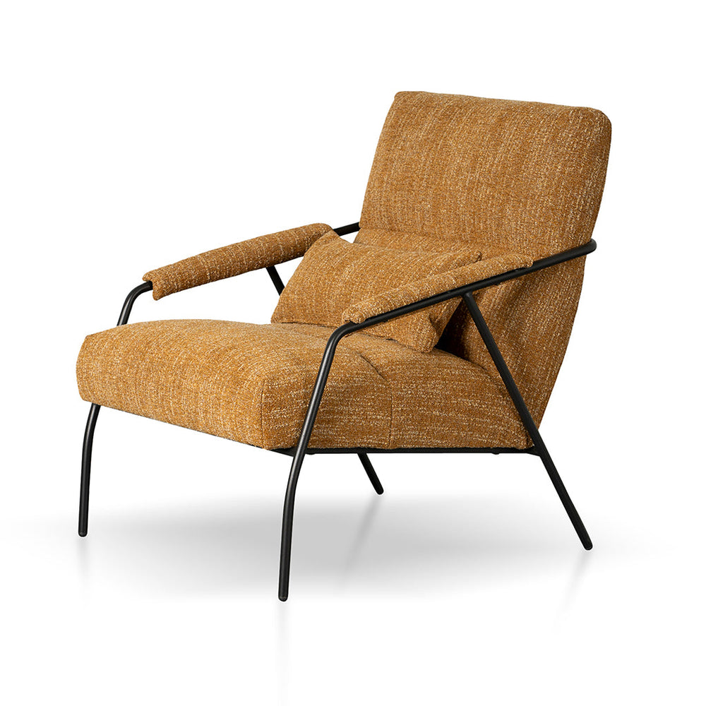 Fabric Armchair | Ginger Brown | Myka Home - View 3